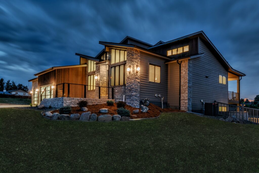 The Outside of a Horizon custom home