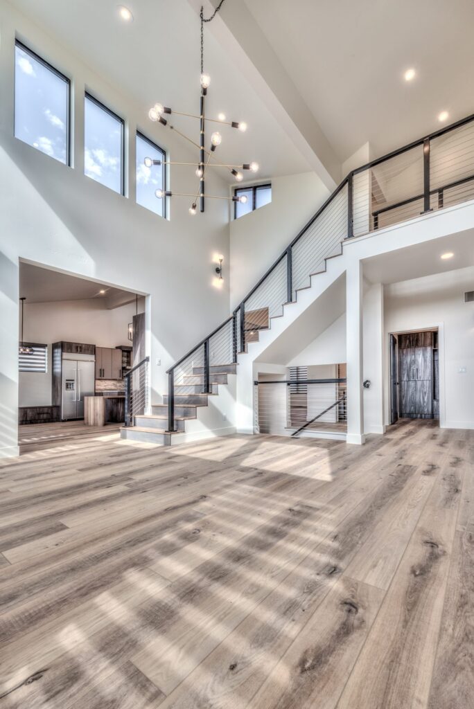 The Staircase of a Horizon custom home